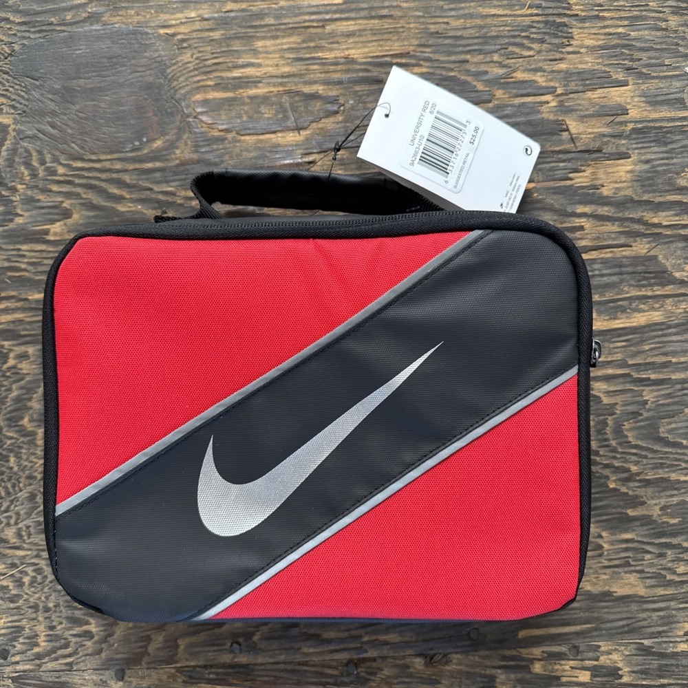 Nike Contrast Insulated Reflective University Red Tote Lunch Bag